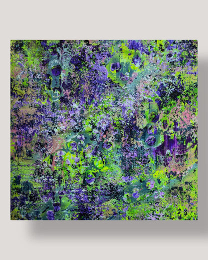 Seidenschal „Unterwasseramazonen“ 110 x 110 cm
