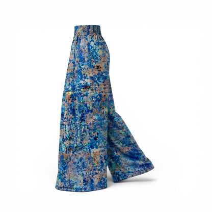 Seidenhose Silberblau